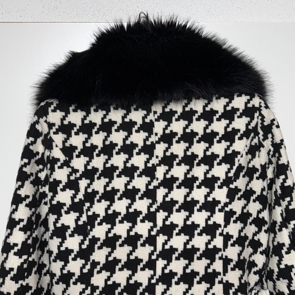 Coalition LA Houndstooth Faux Fur Coat - Picture 13 of 17